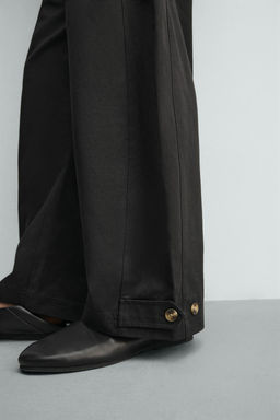 PANTAL?N RELAXED FIT BAJO AJUSTABLE / Negro - Zara фото 6