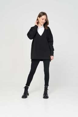Джемпер женский 230L3-16 черный - Solo mio фото 2