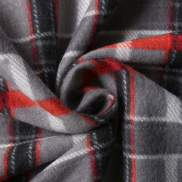 Плед Sherlock 140х200см, цвет серо-красный, флис 180г/м пэ - Belezza фото 3