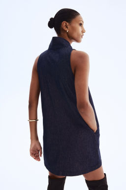 Vestido denim con cuello fular - H&m фото 5