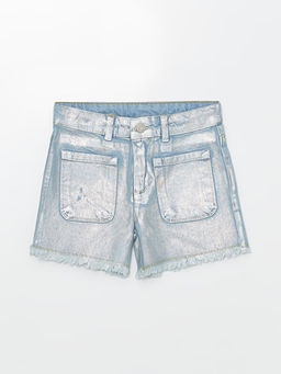 Hologram Detayl? K?z ?ocuk Jean ?ort