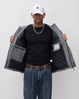 Куртка спортивная мужская весна осень серого цвета 25473Sr - Mtforce фото 7