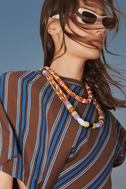 LIMITED EDITION STRIPED DRAPED DRESS - Zara фото 9