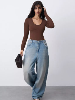 Боди с длинными рукавами