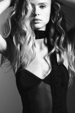 CORSET WITH MATCHING TULLE