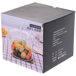 Кастрюля из боросиликатного стекла 1,9л "Хай-Тек" со стеклянными ручками