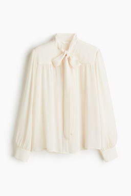 Blusa de gasa con lazada