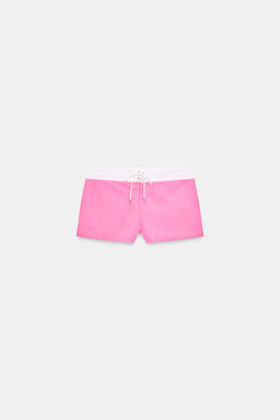 SHORTS NYLON CORDONES / Rosa - Zara фото 4