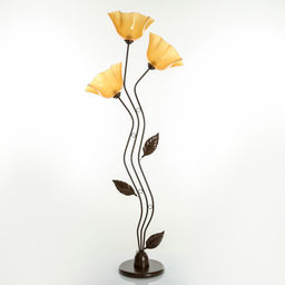 Торшер «Соцветие» 3×15 Вт E27 коричневый