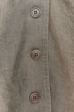ZW COLLECTION 100% LINEN HALTER WAISTCOAT TOP - Zara фото 6