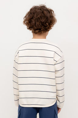 КР 302755/суровый,индиго,полоска к569 джемпер (свитшот) для мал - Crockid фото 4