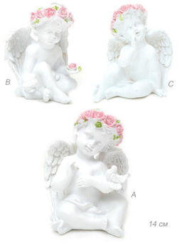 Фигурка Ангел 14 см / Q88-H /уп 60/