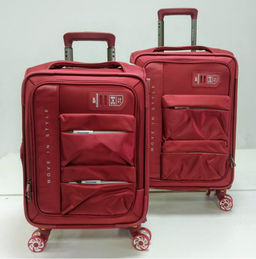 Чемодан (комплект из 2-х) , текстиль, 50159-2 19/21 дюйм Бордовый