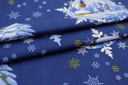 Дорожка Накануне Рождества, ш.0.5м, хлопок-100%, 226гр/м.кв, раппорт 64см - Купава фото 4