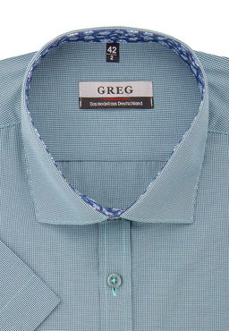Сорочка мужская короткий рукав GREG 474/109/02/KZS/P/1*