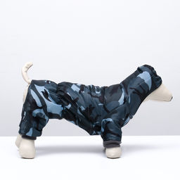 Комбинезон зимний для животных Камуфляж, 3XL (ДС 36-38, ОГ 48-52 см, ОШ 36-37 см), микс - Simaland фото 2