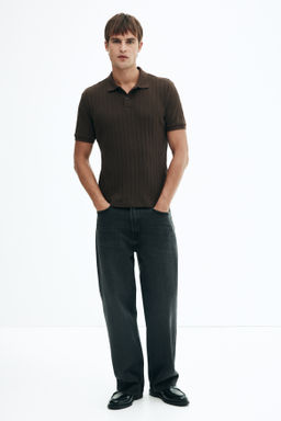 Polo en punto con textura Slim Fit - H&m фото 8