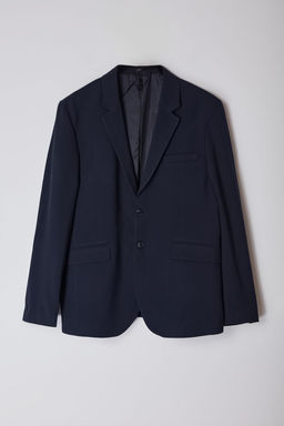 TRENDYOL MAN Lacivert Regular Fit Dusuk Omuz Genis Kal?p Dokuma Klasik Blazer Ceket TMNAW25BC00002 - Trendyolmilla фото 7
