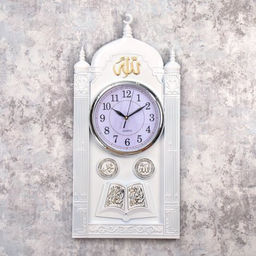 Часы настенные Мусульманские 68х33 / NE-8067W /уп 12/белые - Галеонтрейд фото 2