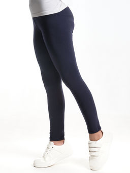 Бриджи лосины однотонные 22-7508 т.синий - Mini maxi фото 6