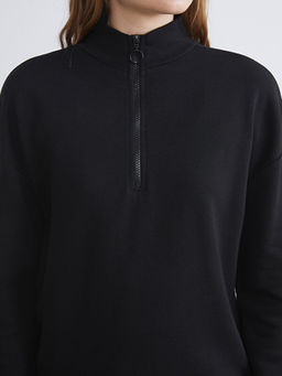 Dik Yaka Kad?n Sweatshirt Tunik