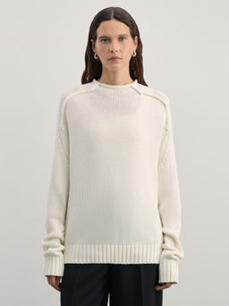 Джемпер из хлопка с воротником-стойкой / Zarina  фото 3