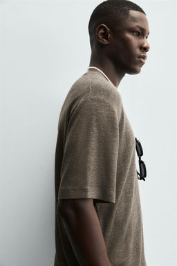 HEMP - VISCOSE T-SHIRT - Zara фото 6