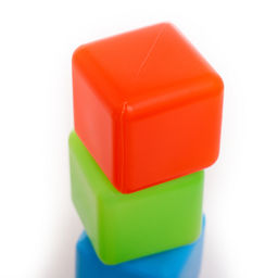 Кубики детские, пластиковые, цветные, 20 штук, 4×4 см