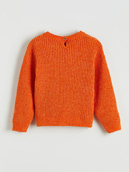 Kalp Nak??l? K?z ?ocuk Triko Kazak