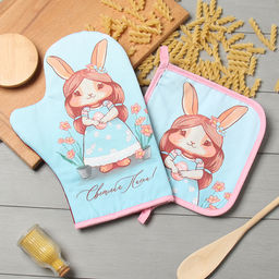 Набор кух. Этель Светлая пасха варежка-прихватка 20х28см, прихватка 19х19см,100% хл