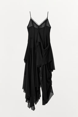 STRAPPY DRESS WITH LACE RUFFLES - Zara фото 7