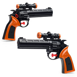 Водное оружие "Револьвер" с прицелом, в пакете (черный)