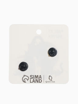 Набор значков (2 шт.) Коты на Луне, цветной в золоте