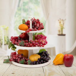Фруктовница 3-ярусная п/эт. "Феерия" (белый)