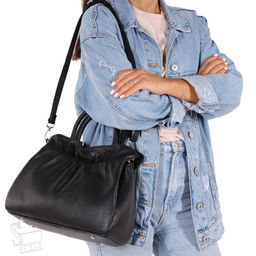 Сумка женская кожаная 8506VG black Vitelli Grassi в Новосибирске