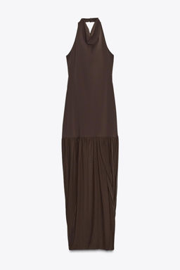 HALTERNECK DRESS WITH MATCHING DETAIL - Zara фото 6
