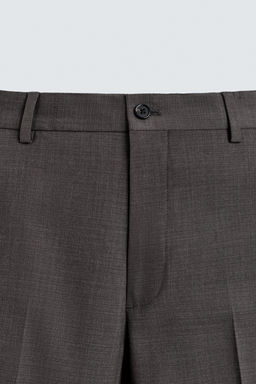 PANTAL?N TRAJE ESTRUCTURA / Marr?n - Zara фото 7