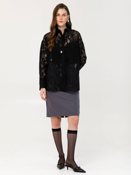 Юбка с цельнокроеным поясом