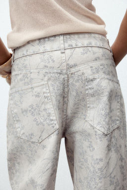 ZW COLLECTION MID-WAIST BALLOON JEANS - Zara фото 6