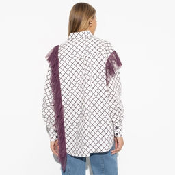 Рубашка с воланом из сетки Любопытный взгляд - Charutti фото 11