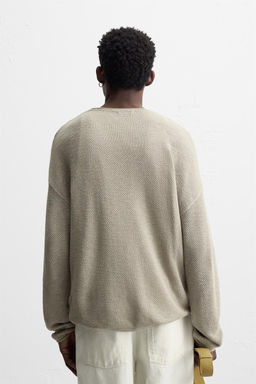 RELAXED FIT TEXTURED SWEATER - Zara фото 3