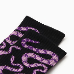 Носки женские новогодние KAFTAN Pink snake размер 36-39 (23-25 см), цвет черный