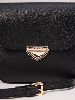 Сумка кожаная через плечо Deboro 3158 черный