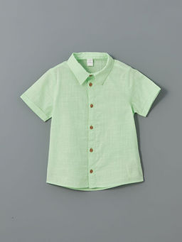 K?sa Kollu Basic Erkek Bebek G?mlek ve ?ort 2li Tak?m