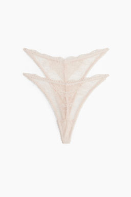 Pack de 2 bragas thong de encaje