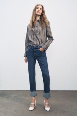 ZW COLLECTION SLIM MID-WAIST JEANS - Zara фото 27