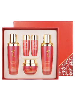 Set 3-Piece Jin Herbal Womens - Набор женских увлажняющих средств для лица тонер тонер тонер, тонер 130мл+30мл, эмульсия 130мл+30мл, крем 60мл.