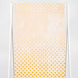 Полотенце махровое 6с102.413ж1 Градиент сердца(т.желтый4) 81х160см