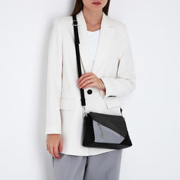 Сумка кросс-боди на молнии, цвет серый - Simaland фото 2