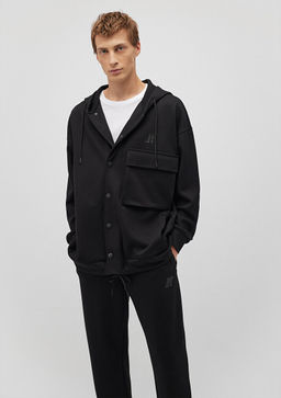 Mavi Pro Kapusonlu Siyah Sweatshirt